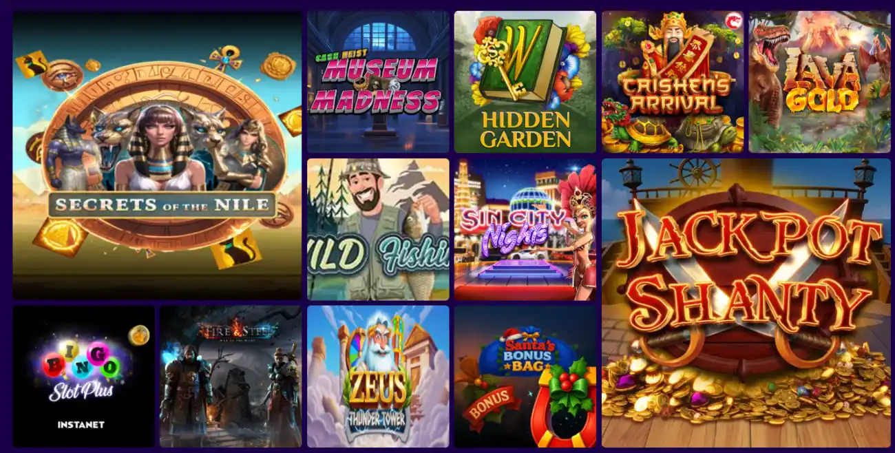 Paradise 8 Casino Games and categories