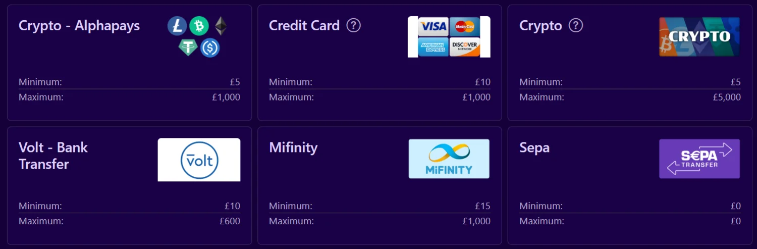 Paradise 8 Casino Payments