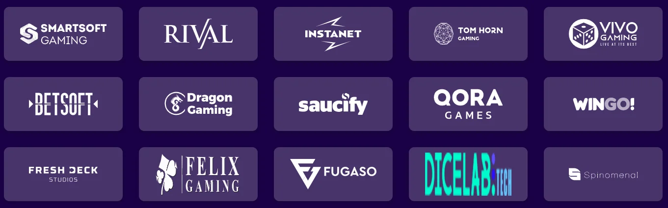 Paradise 8 Casino Game providers